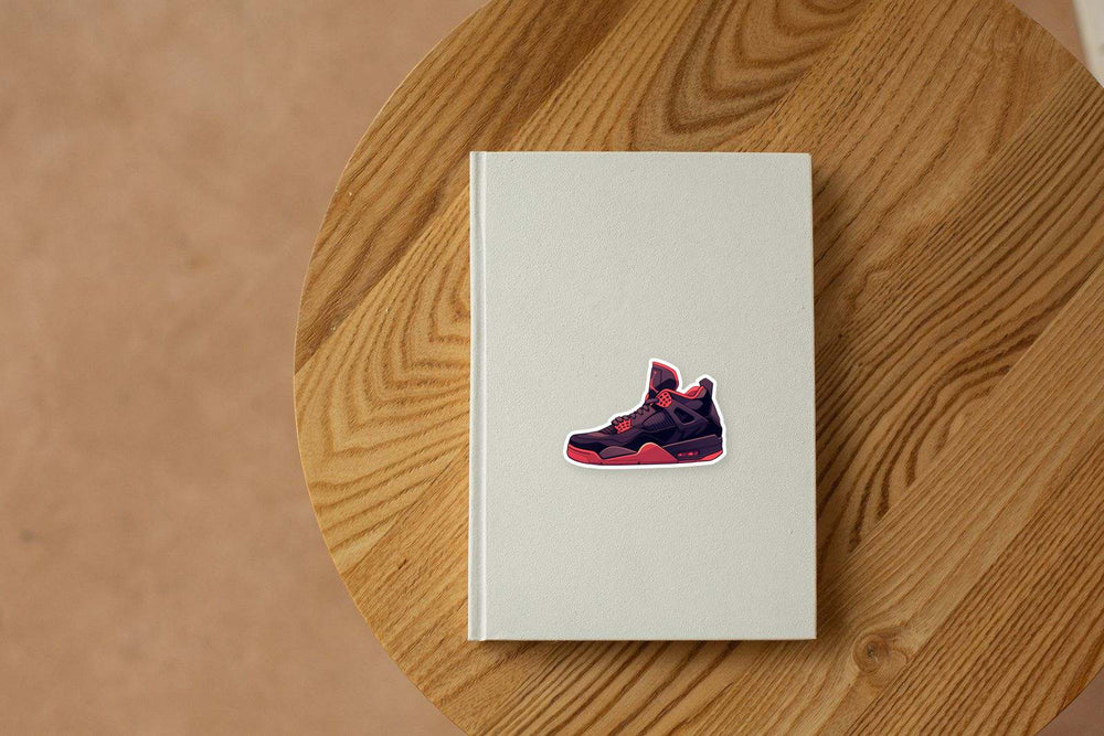 Air Jordan 4 Bred Sneaker Sticker