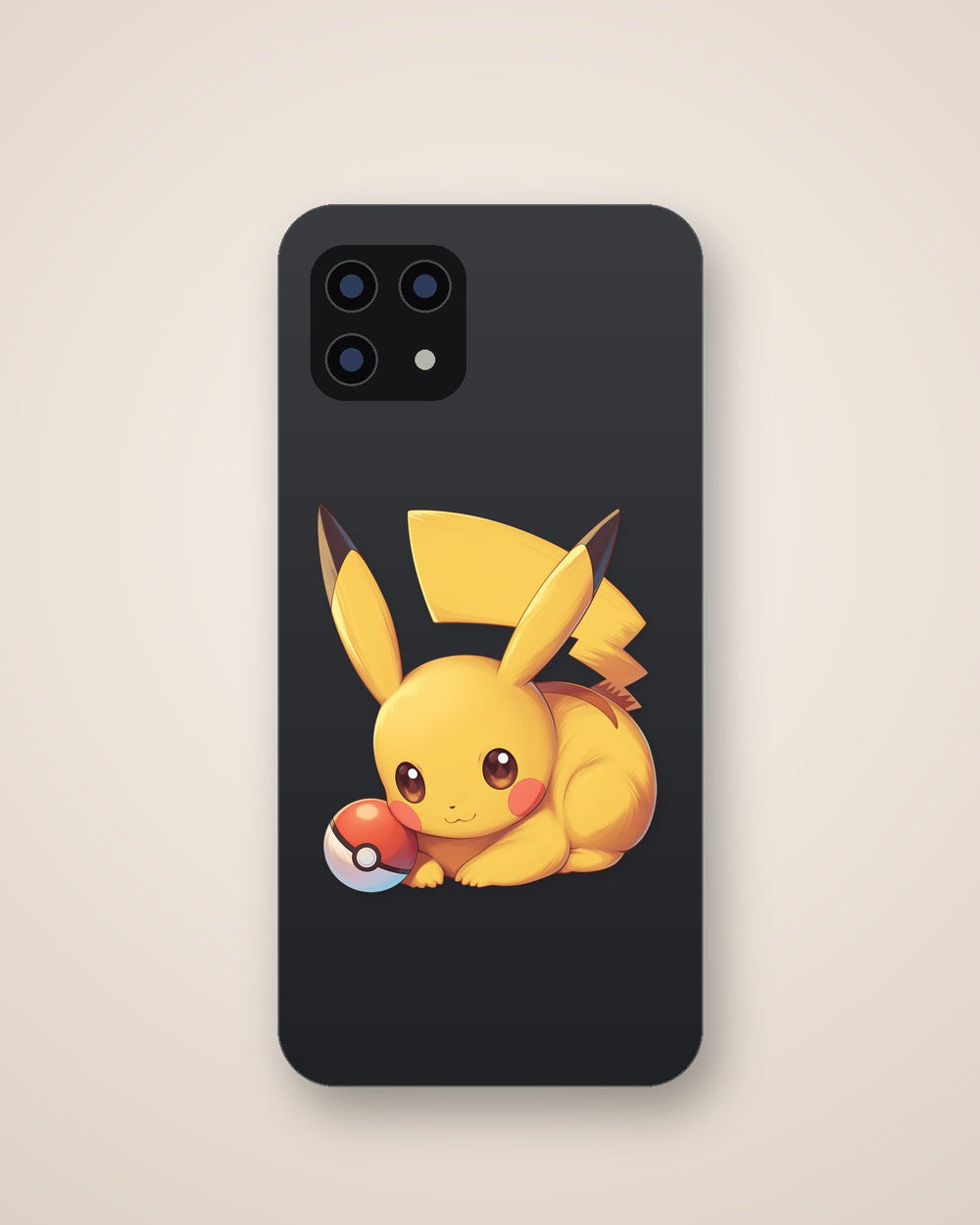 Pikachu Lying with Pokeball Sticker