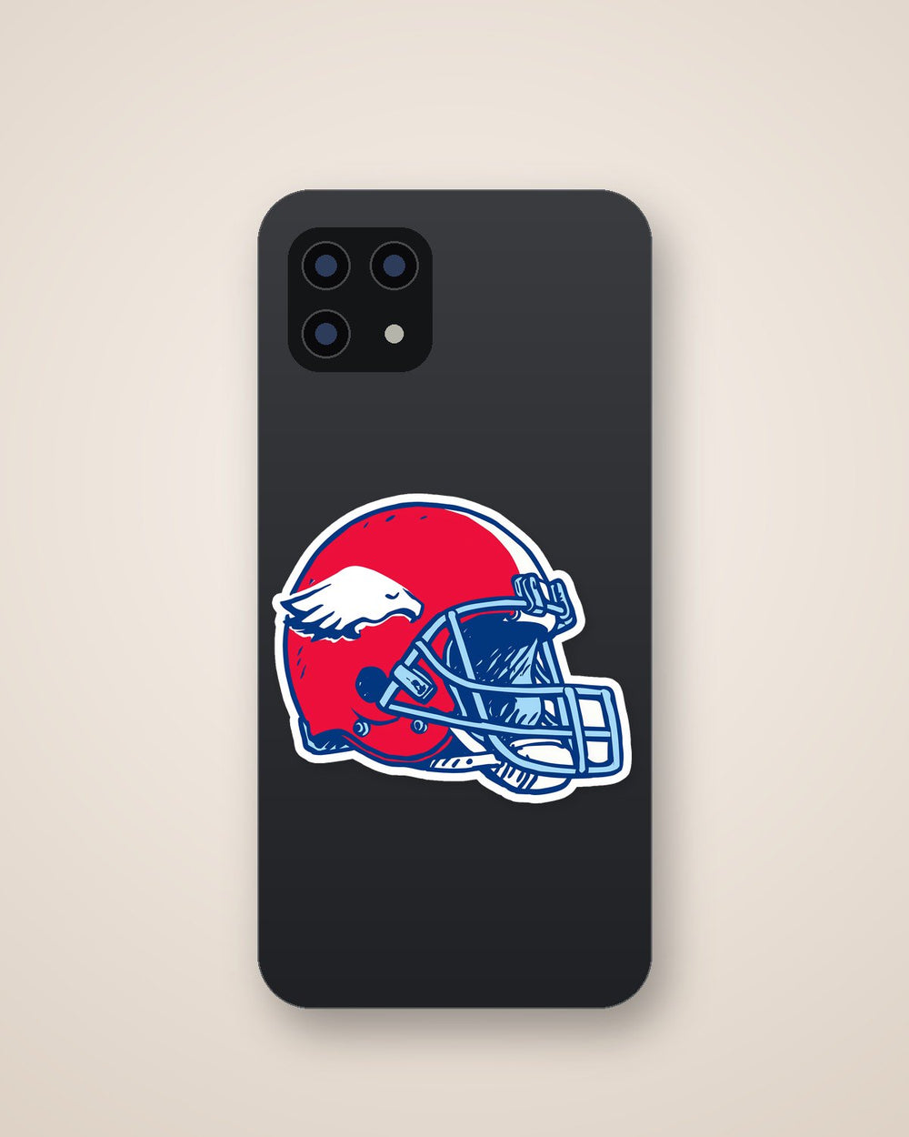 NFL Football Helmet Red Blue Sticker