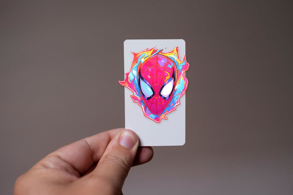 Spider-Man Bright Flame Head Sticker
