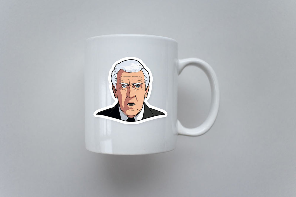 Surprised Frank Drebin Sticker