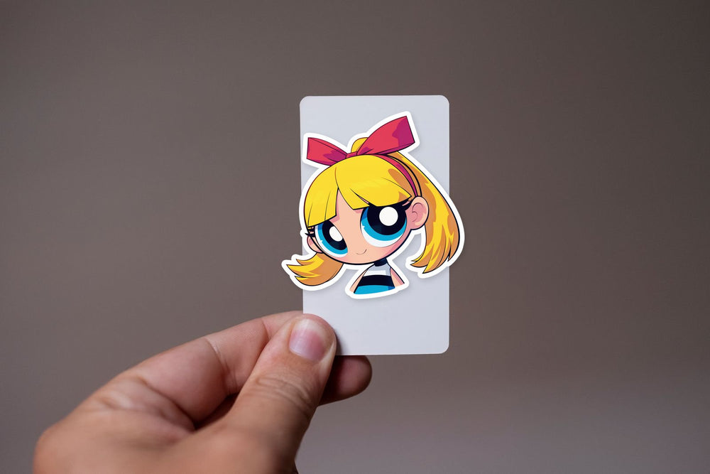 Powerpuff Blossom Cartoon Girl Sticker
