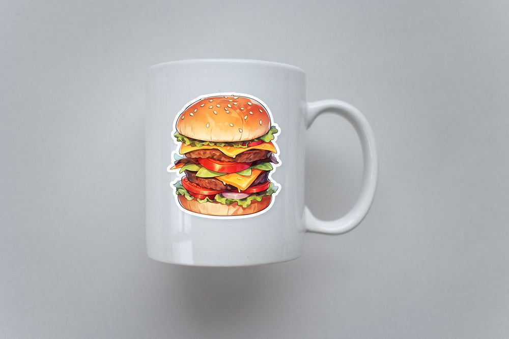 Double Burger Sticker