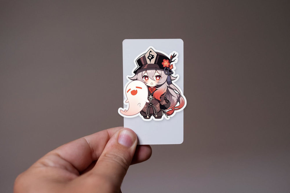 Genshin Impact Hu Tao and Ghost Sticker
