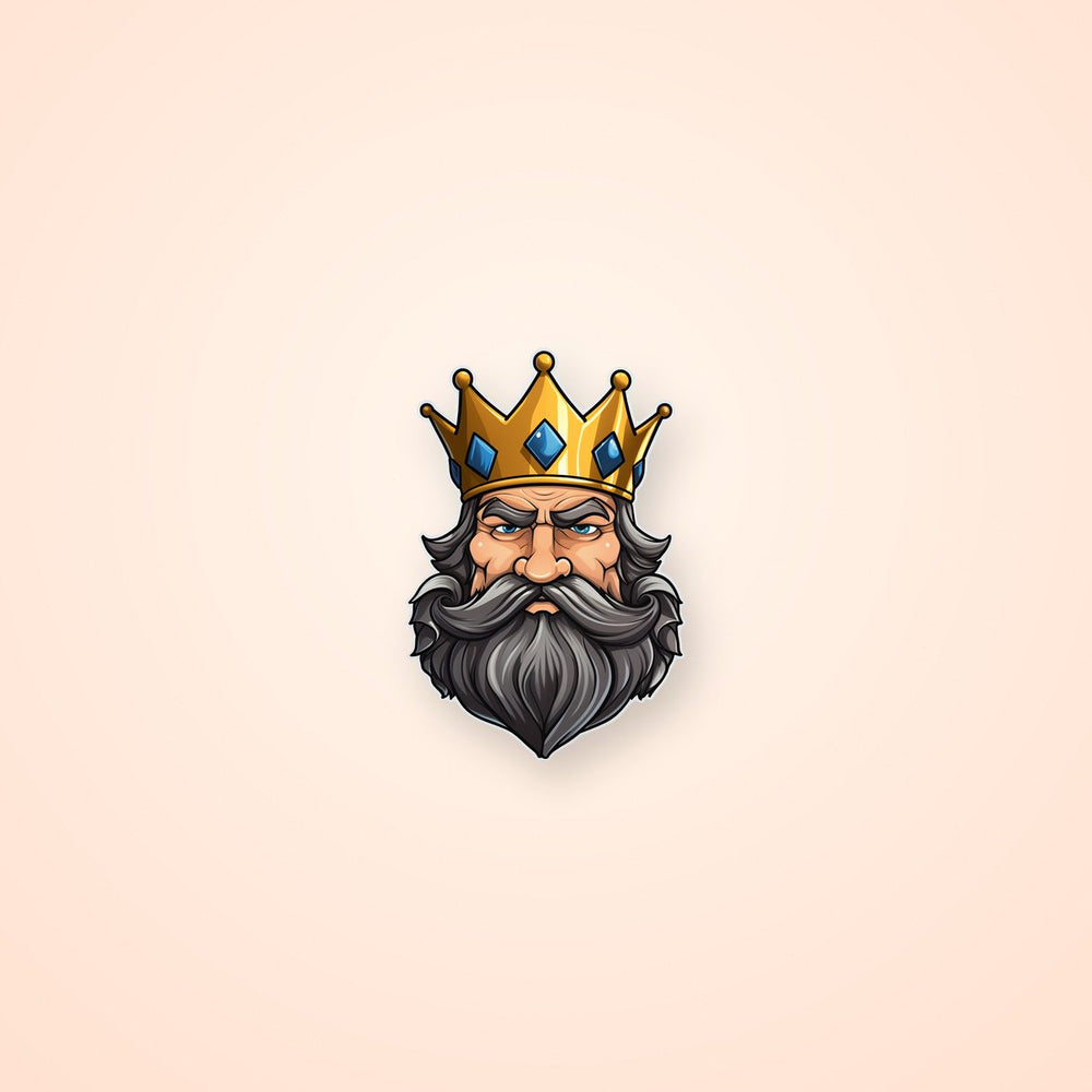 King with Crown Sticker
