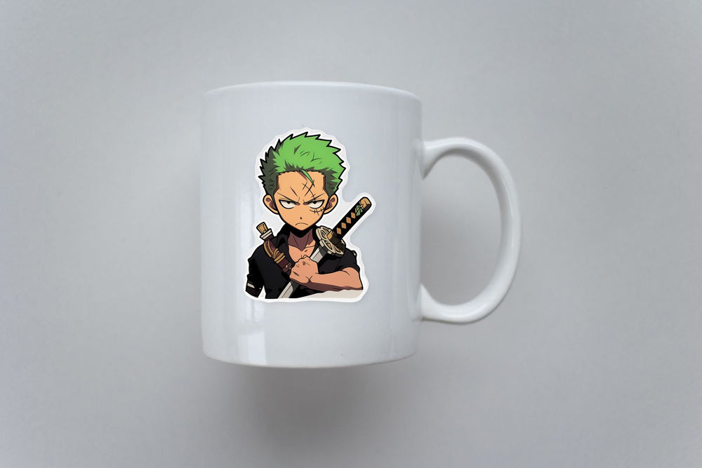Sad Roronoa Zoro with Sword Sticker