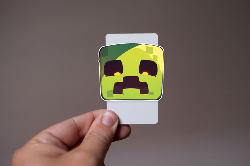 Minecraft Sad Creeper Cute Sticker