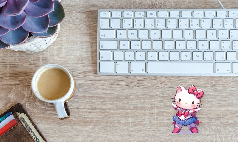 Hello Kitty Sailor Moon Cute Pose Clipart Sticker