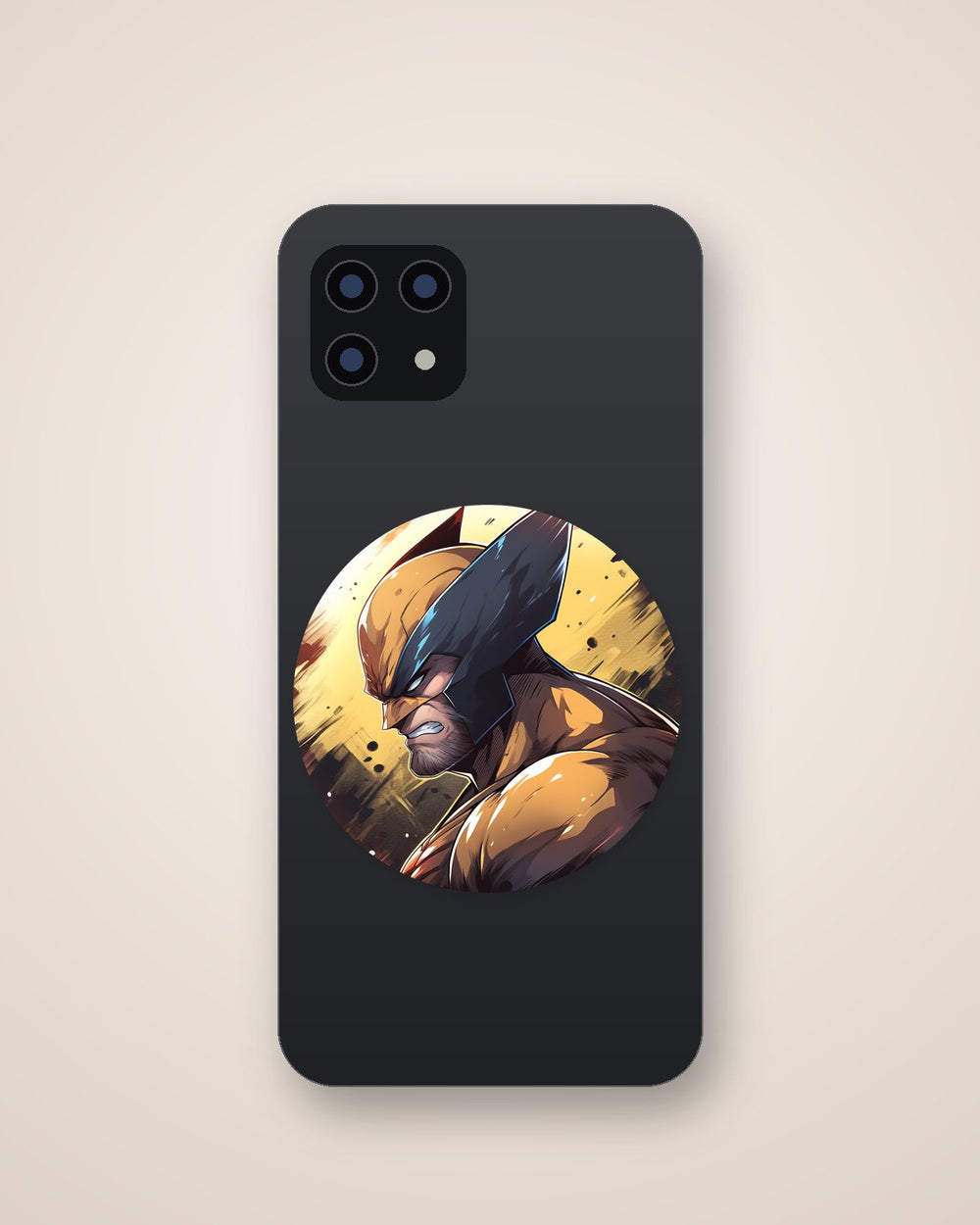 Marvel Angry Wolverine Round Sticker