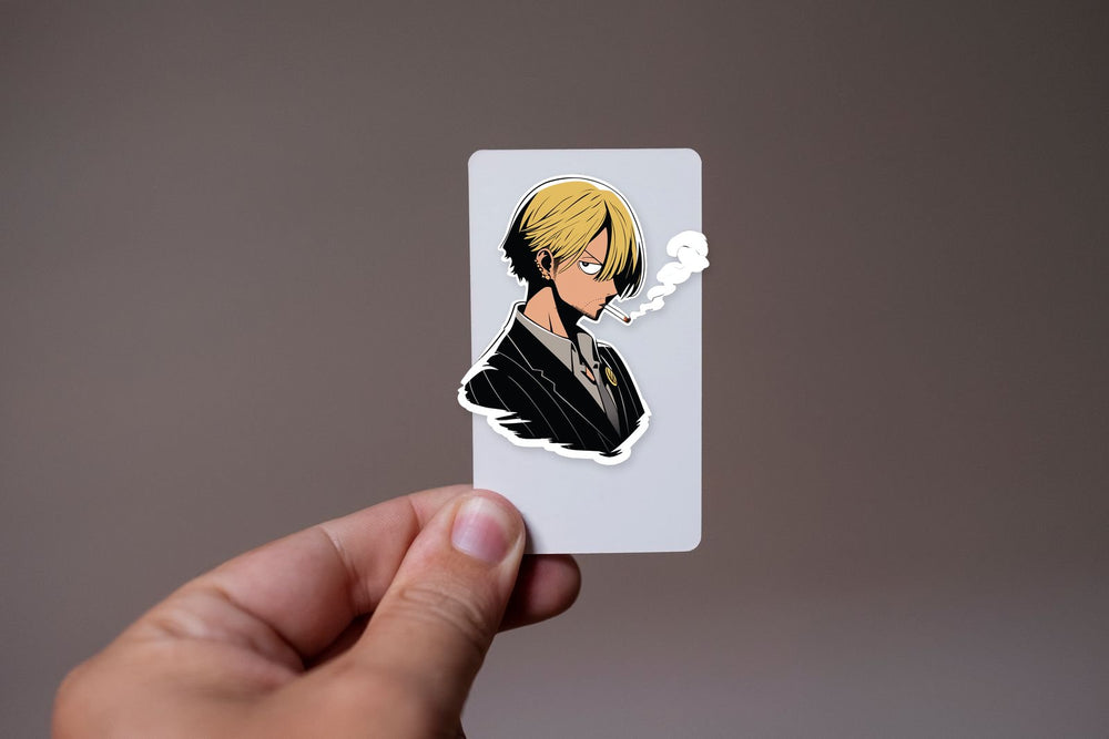 One Piece Smoking Sanji Anime Sticker