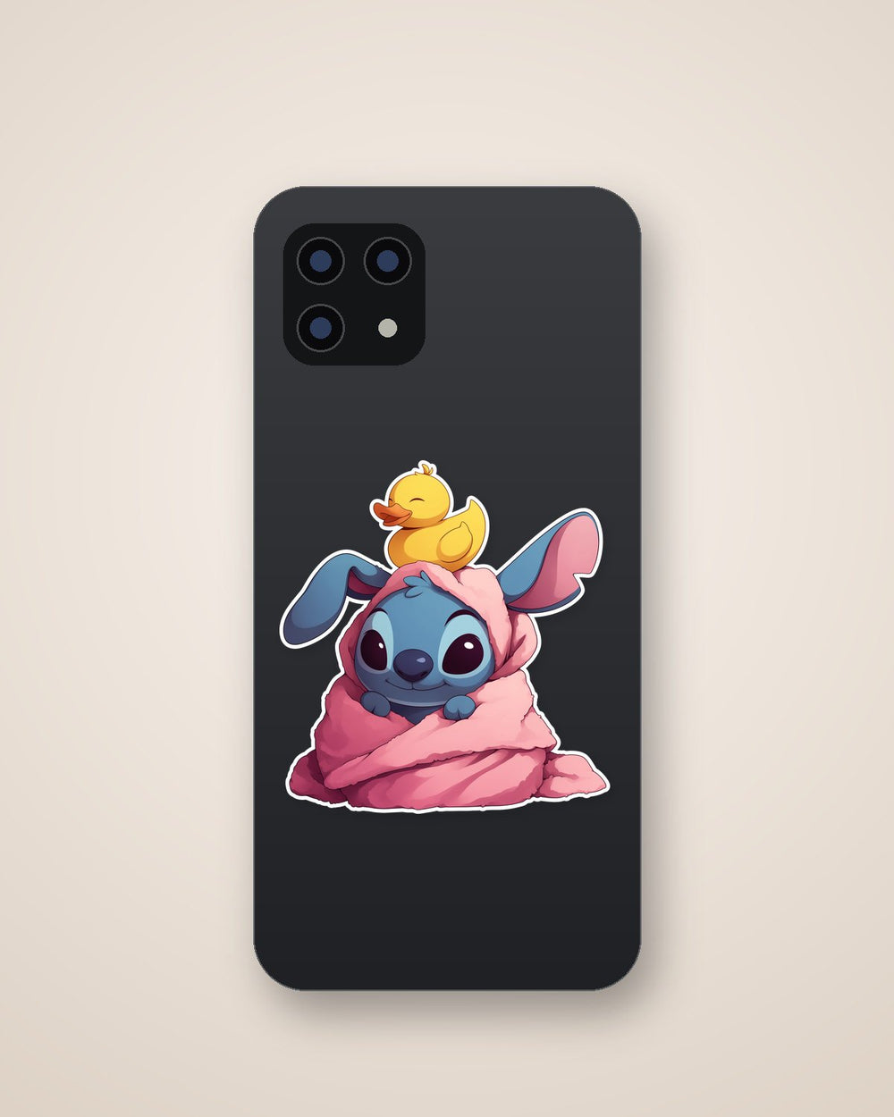 Stitch Duck Towel Sticker