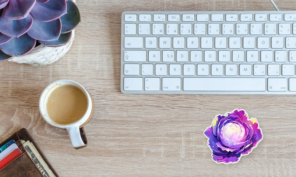 Purple Cabbage Sticker