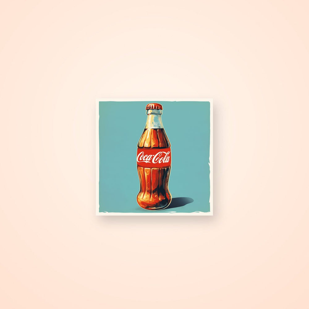 Vintage Coka-Cola Bottle Sticker