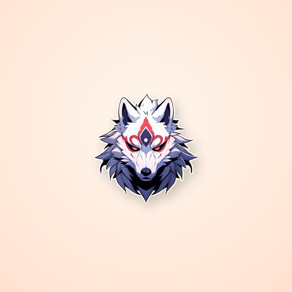 Kitsune Fox Head Sticker