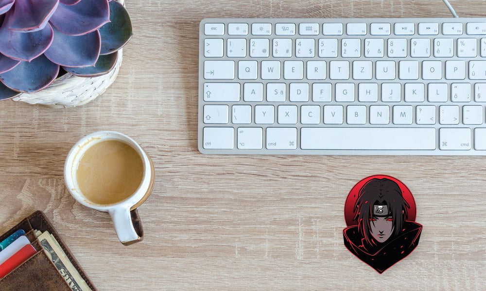 Itachi Uchiha Black & Red Sticker