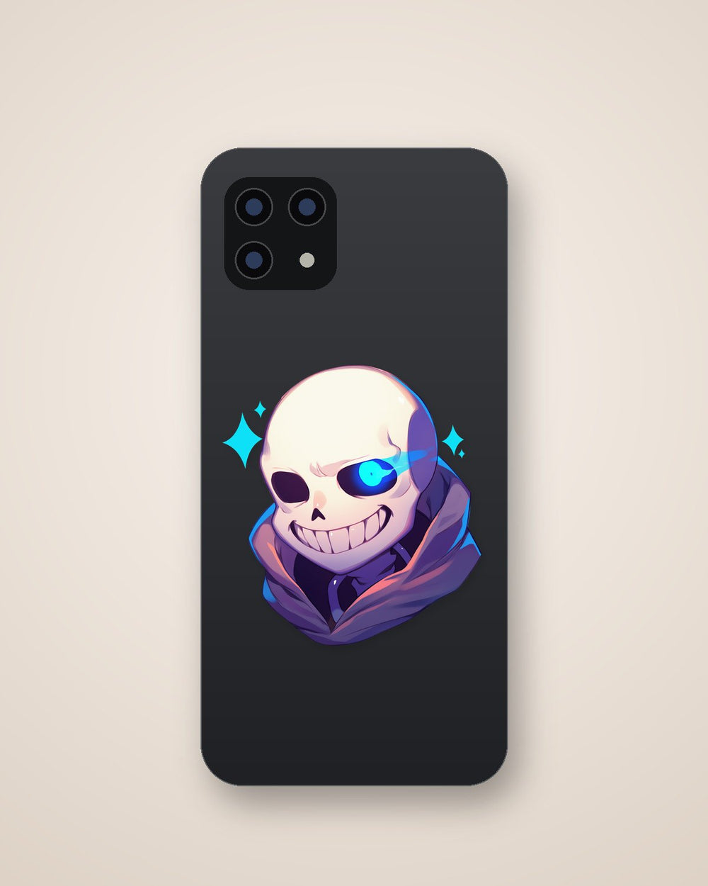 Sans Glowing Blue Eye Sticker