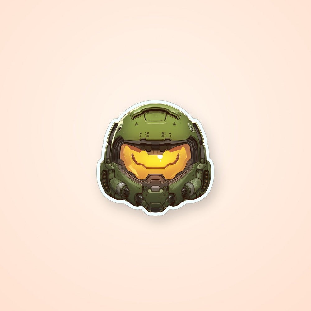 Cute Doom Helmet Sticker