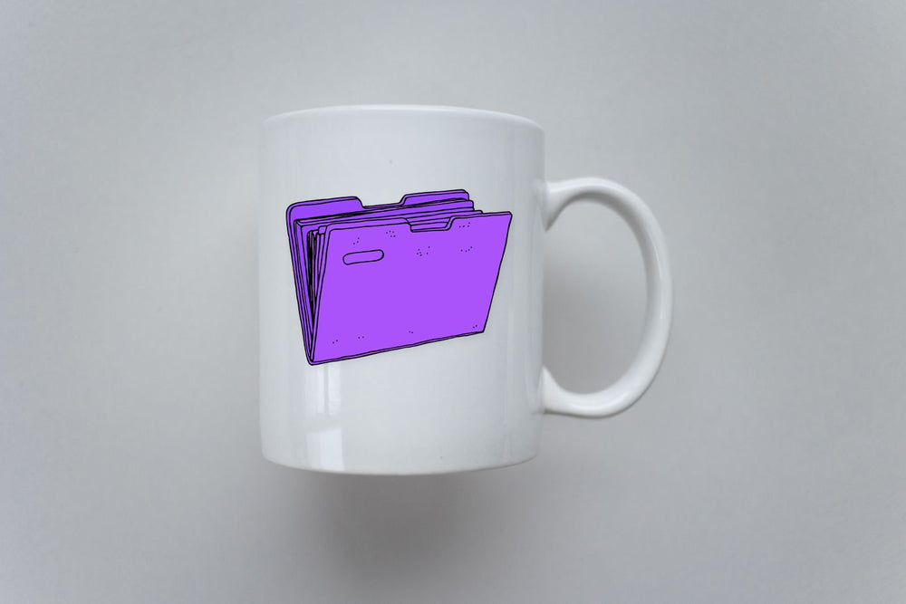Purple Folder Sticker