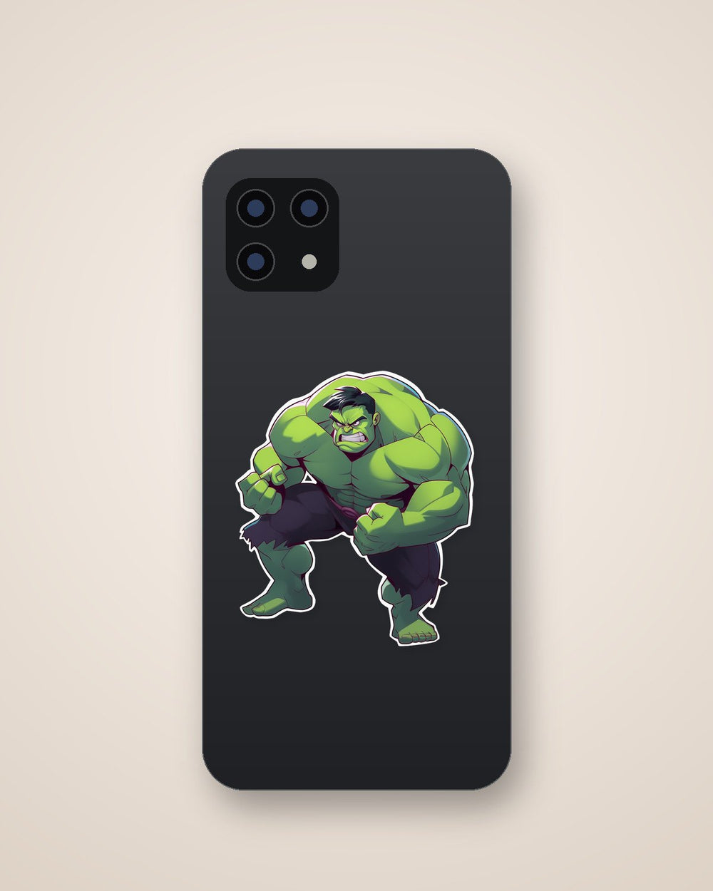 Angry Hulk Ready for Battle Marvel Sticker