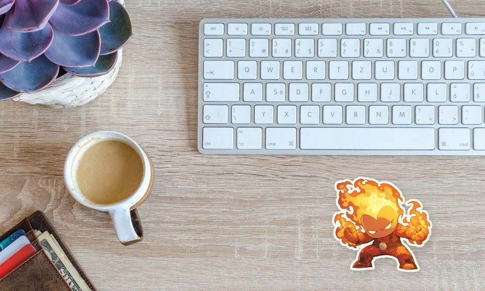 Marvel Human Torch Retro Sticker