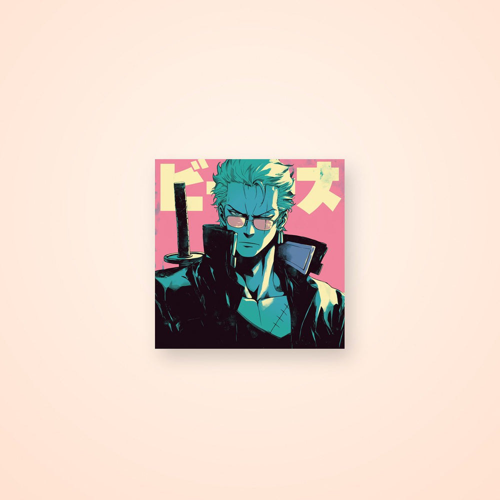 Stunning Stylish Zoro Anime Sticker