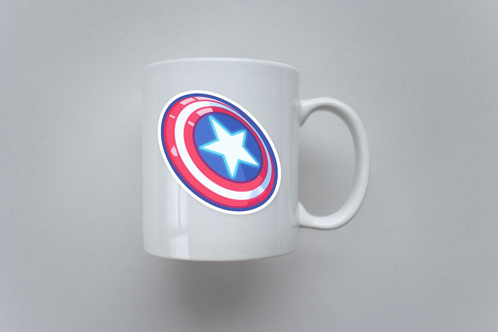 Captain America Shield Marvel Sticker