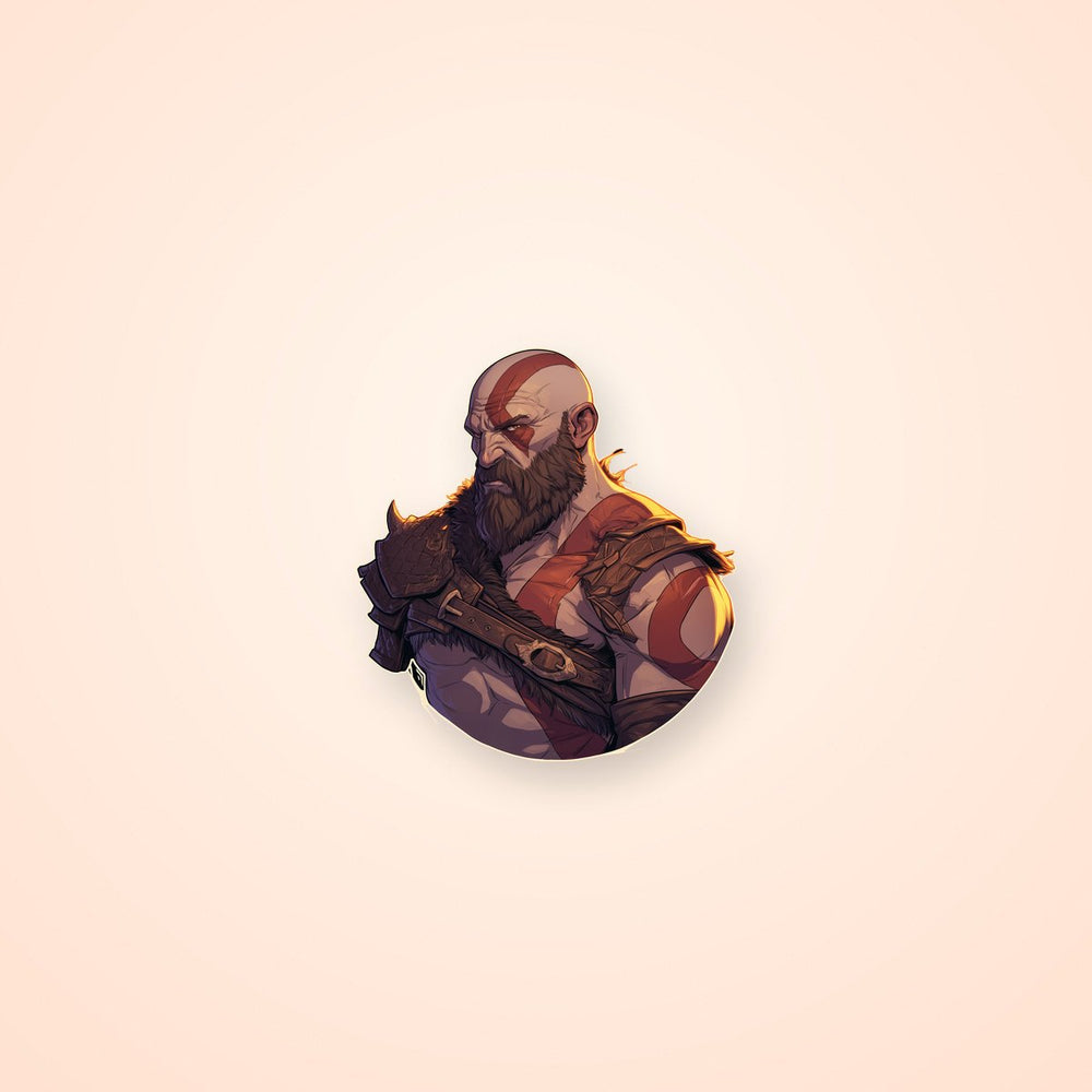 God of War Kratos Warrior Sticker