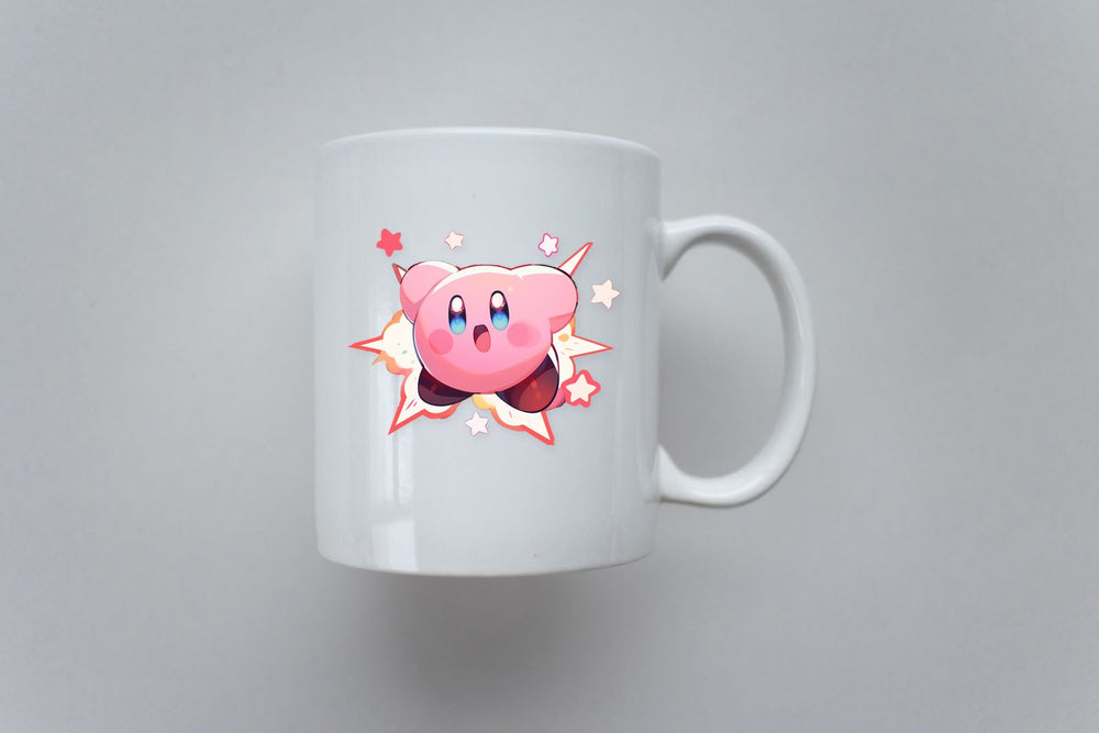 Kirby Jumping Sticker