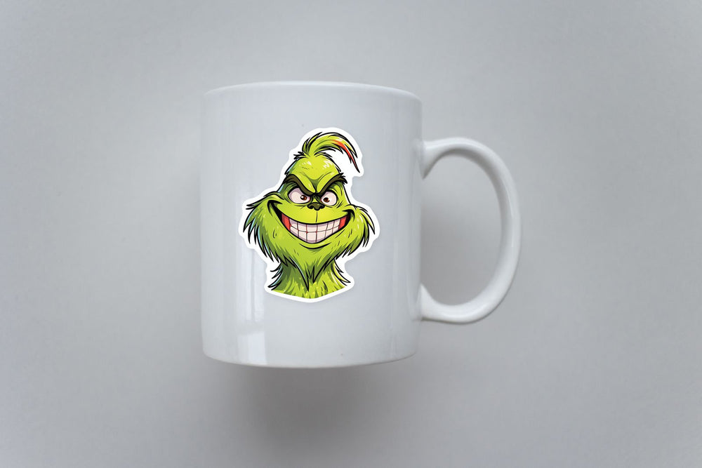 Smiling Grinch Sticker