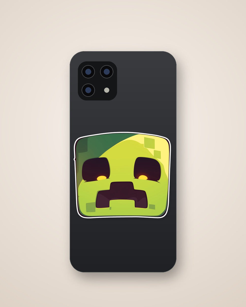 Minecraft Sad Creeper Cute Sticker