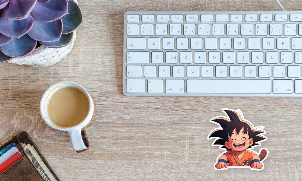 Happy Kid Goku Dragon Ball Sticker