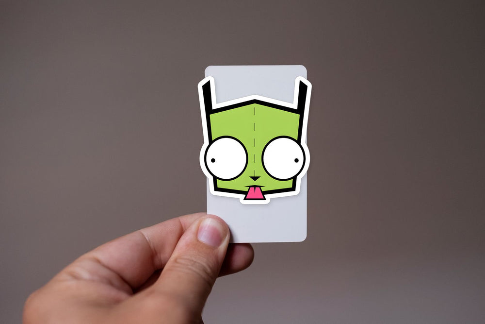 Gir Invader Zim Funny Face Sticker