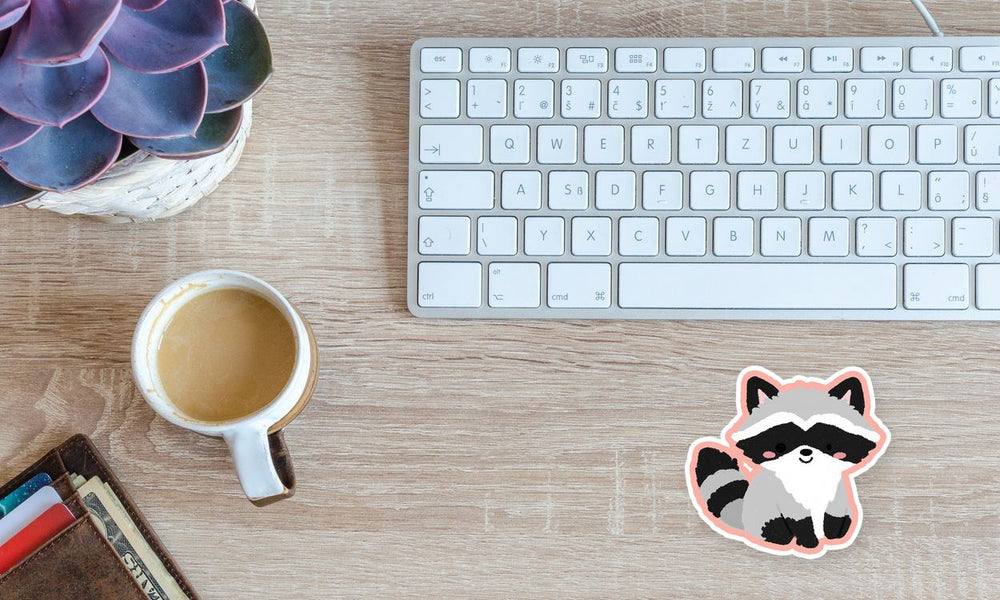 Kawaii Raccoon Cute Sticker