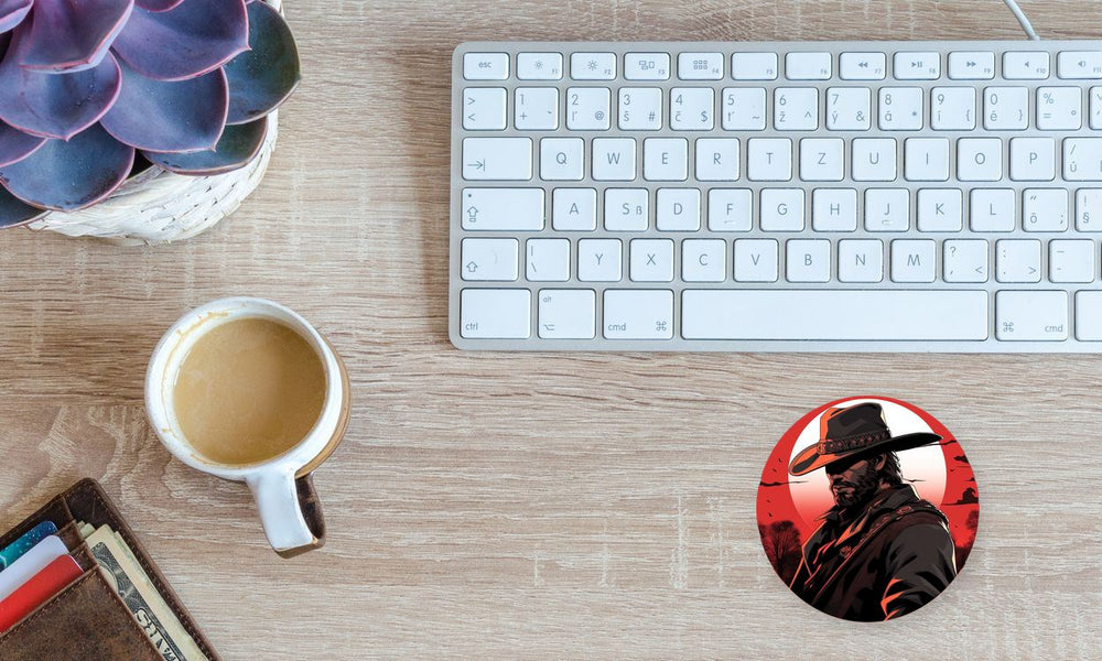 Rdr Arthur Morgan Red Round Sticker