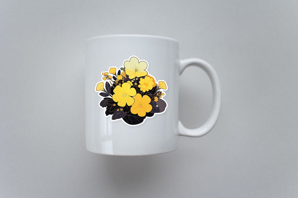 Beautiful Yellow Flowers Sticker