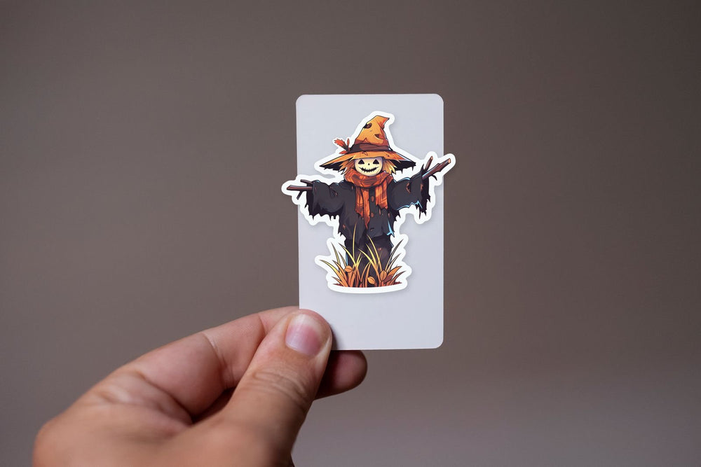 Scarecrow in Hat Sticker
