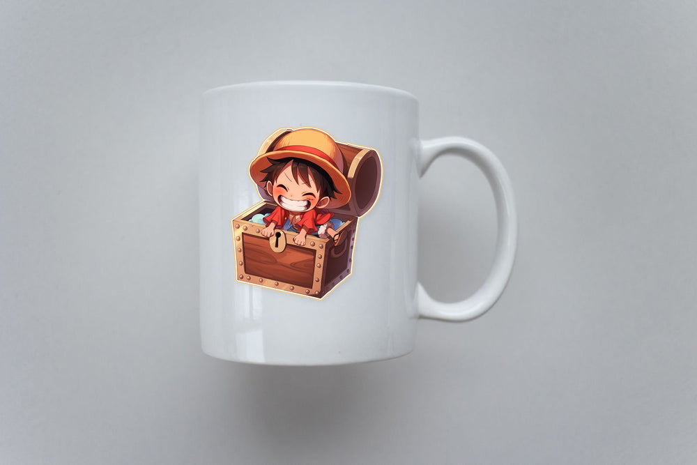 One Piece Luffy Treasure Chest Sticker
