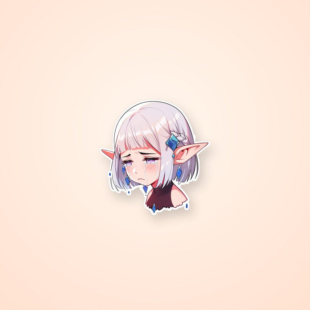Sad Elf Crying Sticker
