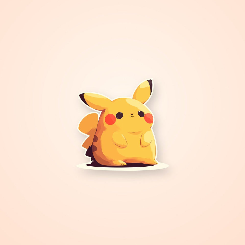Pikachu Fat Cute Style Sticker