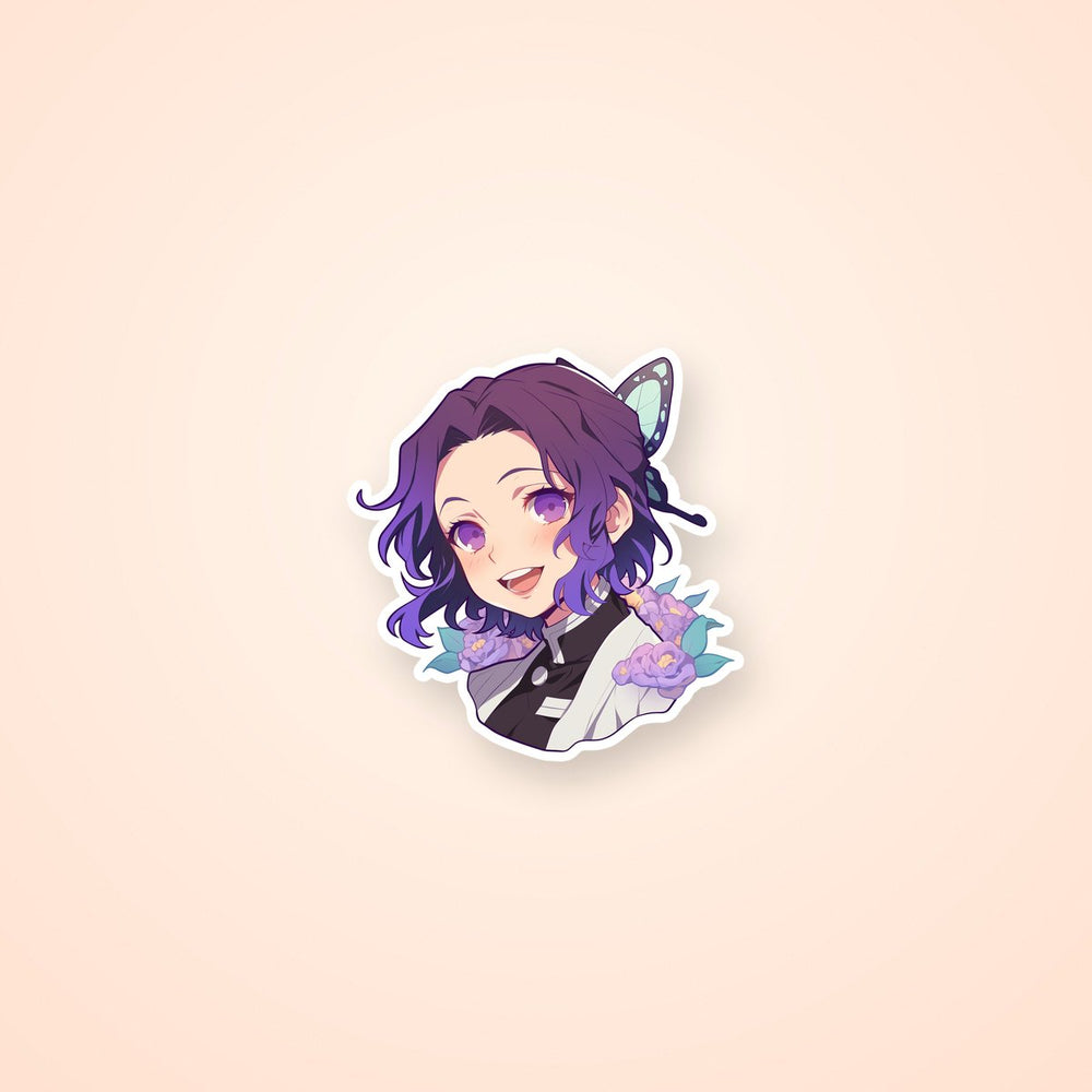 Shinobu Kocho Kawaii Demon Slayer Sticker