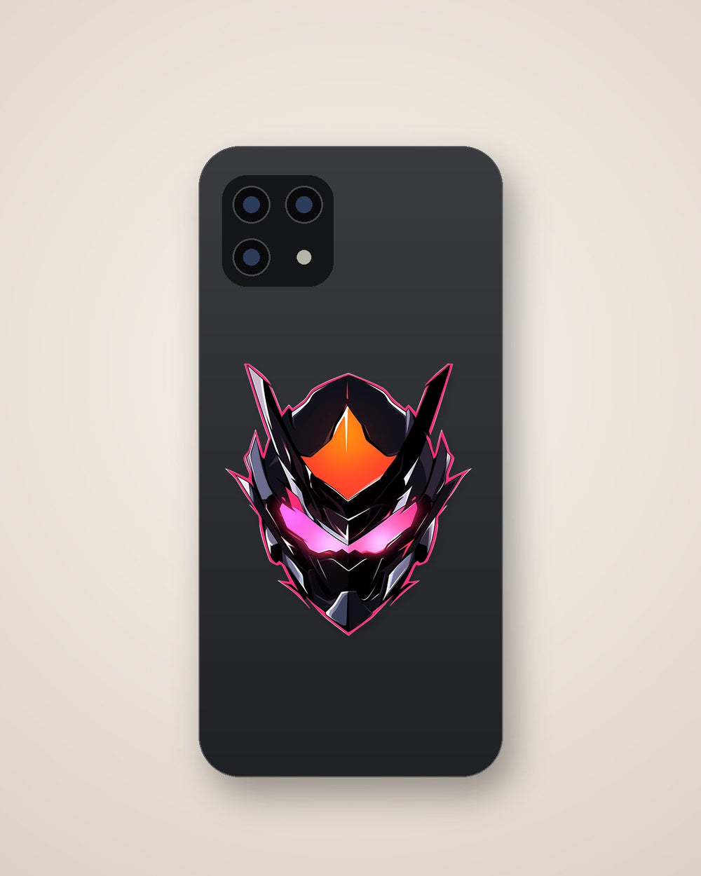 Black Cyberpunk Helmet Sticker