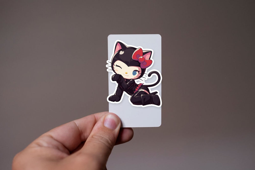 Hello Kitty Catwoman Cosplay Cute Sticker
