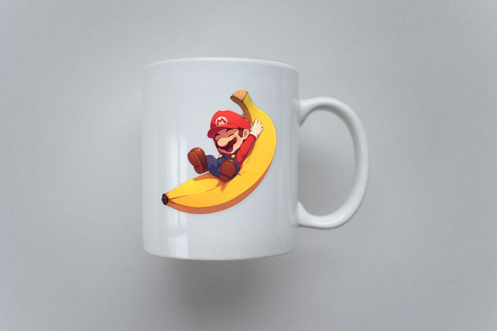 Mario Banana Ride Sticker