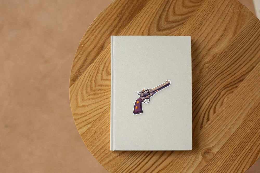 Aesthetic Revolver Art Sticker