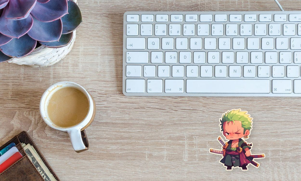 Chibi One Piece Roronoa Zoro Sticker