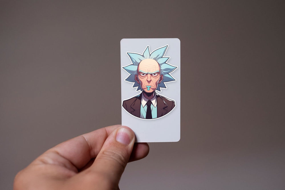 Rick Sanchez Cartoon Sticker