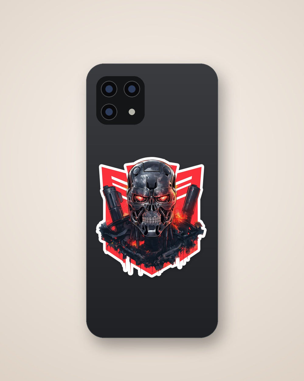Terminator & Megatron Crossover Sticker
