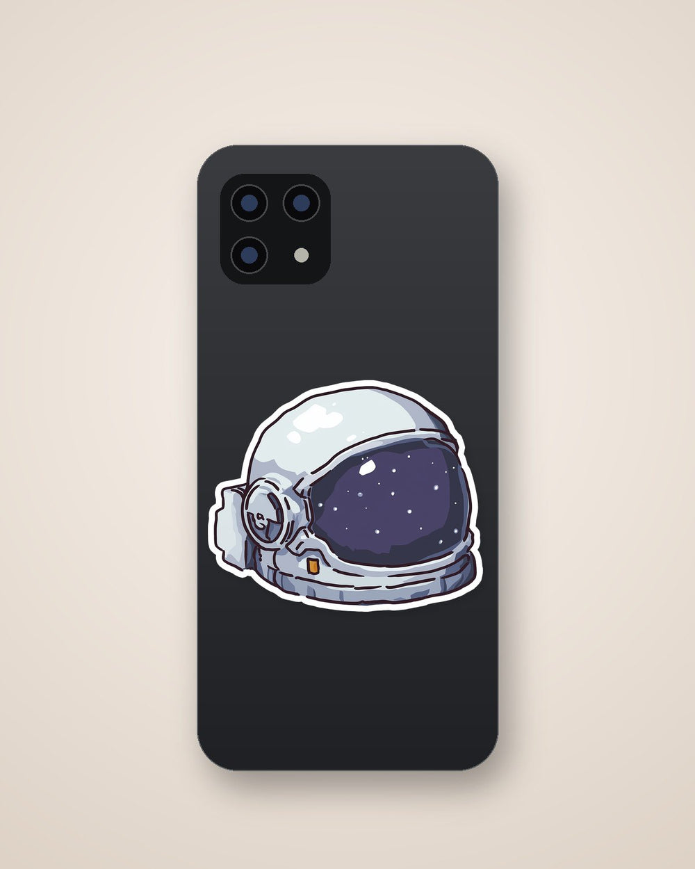 Cosmic Astronaut Helmet Sticker