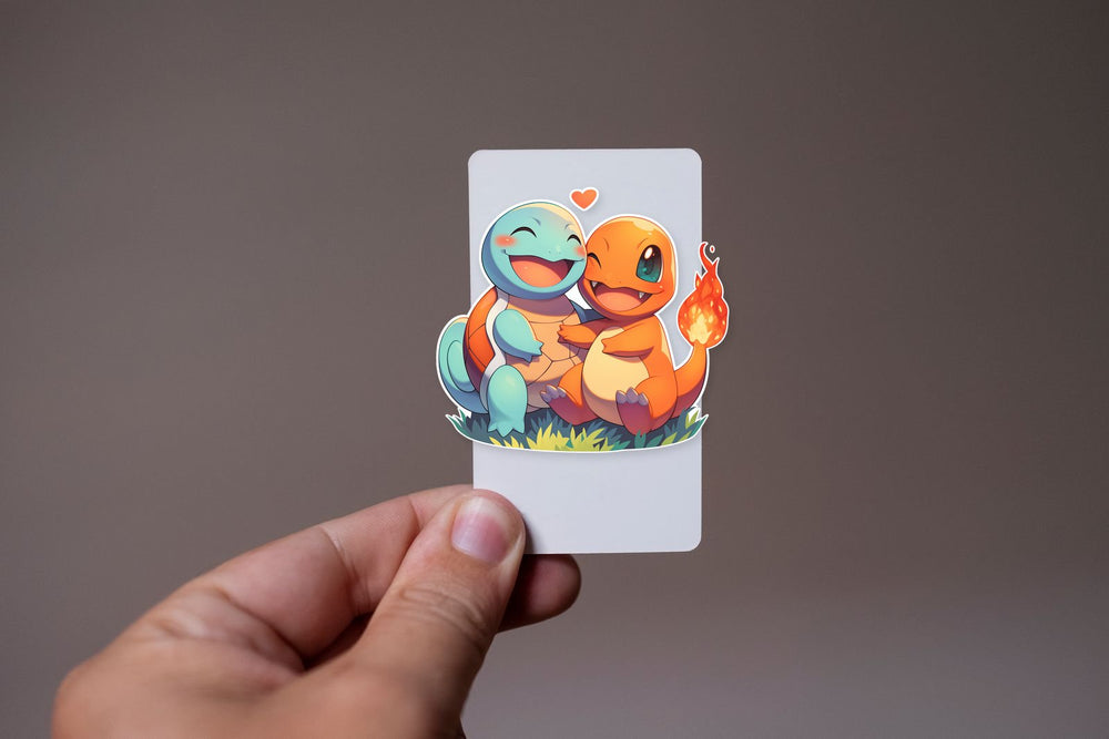 Squirtle and Charmander PokéMon Friendship Sticker
