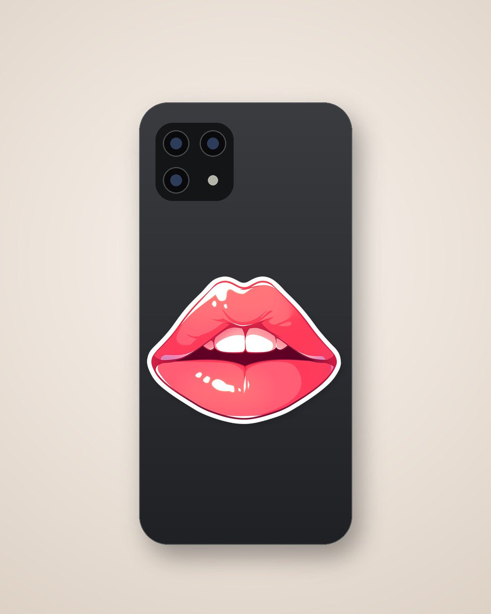Juicy Pink Lips Sticker